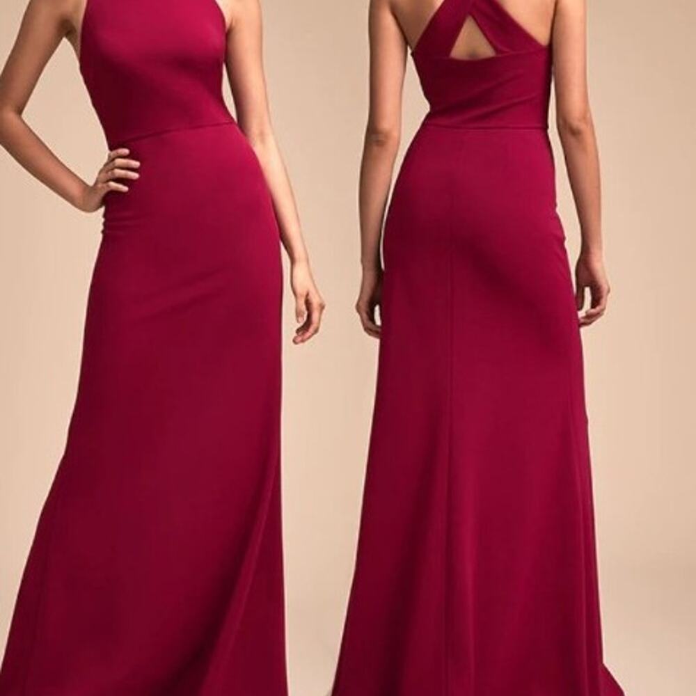 BHLDN CRANBERRY DRESS SIZE 16